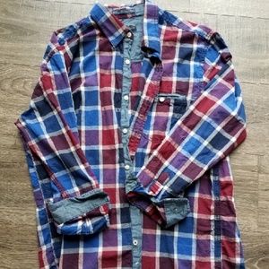 Men's Plaid Button Up Shirt